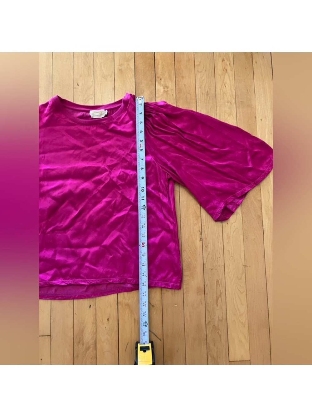 Nation LTD Donna Satin Bell Sleeve Top Small - Picture 8 of 10